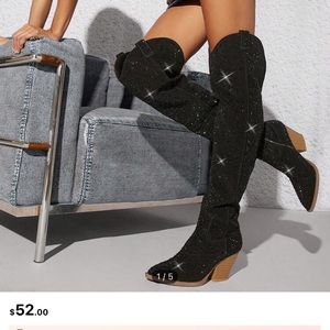 Western over the knee boots